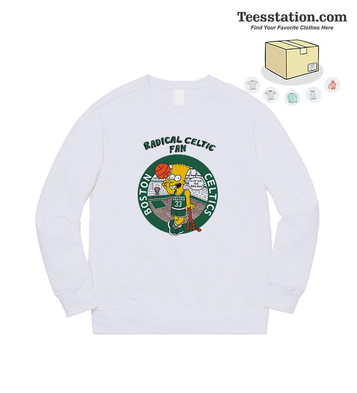 Bootleg Bart Radical Celtics Fan Sweatshirt Bootleg Bart Radical Celtics Fan Sweatshirt