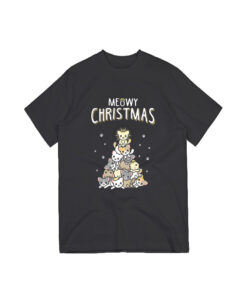 Meowy Christmas Slim Fit T-Shirt