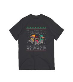 Merry Christmas Smiling Snowmen Slim Fit T-Shirt