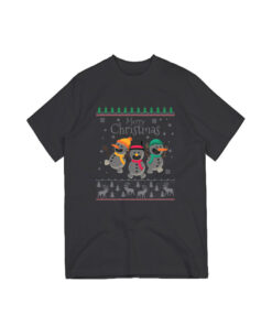 Merry Christmas Smiling Snowmen Slim Fit T-Shirt