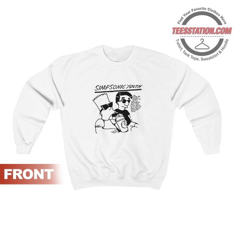 For Sale Simpsonic Youth Sweatshirt For Unisex For Sale Simpsonic Youth Sweatshirt For Unisex