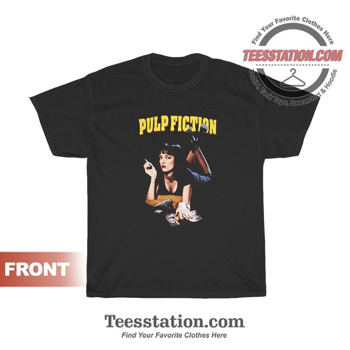 Pulp Fiction Mia Wallace Vintage T-Shirt Pulp Fiction Mia Wallace Vintage T-Shirt