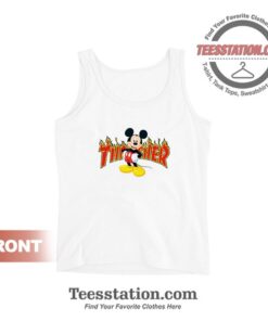 Mickey Mouse X Thrasher Parody Tank Top