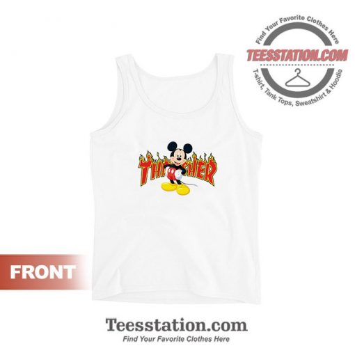 Mickey Mouse X Thrasher Parody Tank Top
