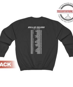 Billie Eilish 1 By 1 Tour 2019 Sweatshirt For Unisex