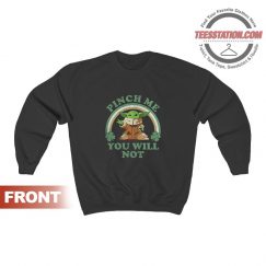 Star Wars Men’s Yoda Pinch Me You Will Not Sweatshirt