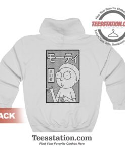 Rick and Morty Retro Japanese Rick Back Hoodies