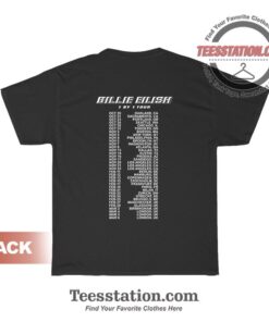 Billie Eilish 1 By 1 Tour 2019 T-Shirt For Unisex