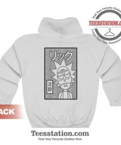 Rick and Morty Japanese Logo Back Hoodies