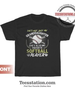 That's My Granddaughter Out There Softball Player T-Shirt