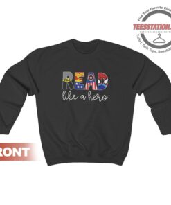 Avenger Read Like A Hero Sweatshirt Cheap For Unisex