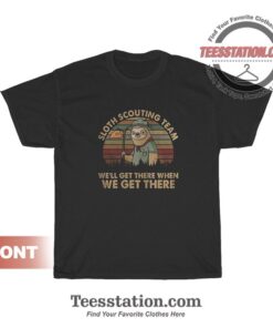 Sloth Scouting Team T-Shirt For Unisex