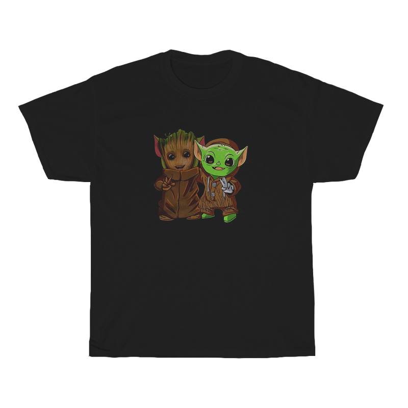 Baby Groot And Baby Yoda Hello Christmas T-Shirt Baby Groot And Baby Yoda Hello Christmas T-Shirt