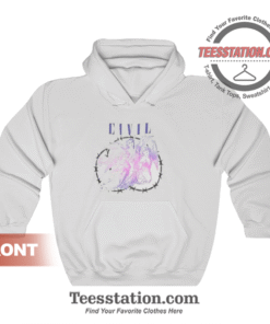 Civil Regime Seraphim Fleece Pullover White Hoodie