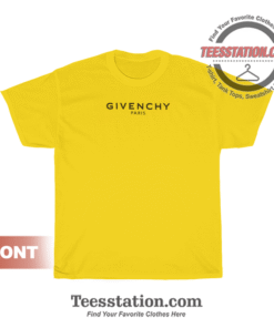 Givenchy Yellow With Logo T-Shirt