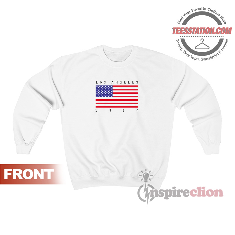 Los Angeles 1984 Flag Sweatshirt Los Angeles 1984 Flag Sweatshirt