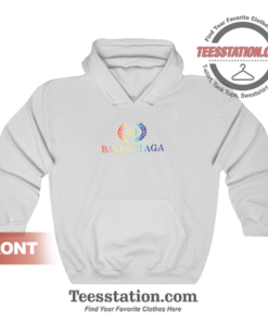 New Logo Balenciaga White Hoodie