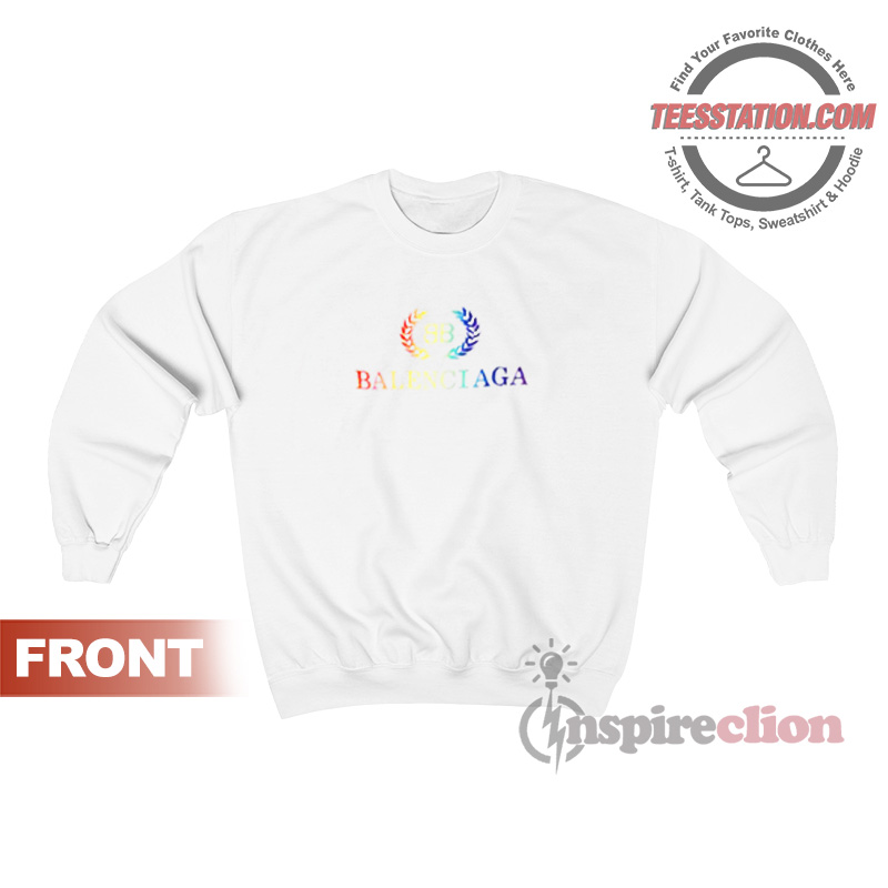balenciaga white sweatshirt