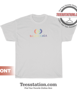 New Logo Balenciaga White T-Shirt