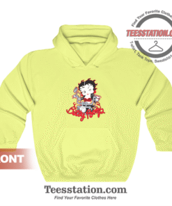 Betty Boop On The Motorbike Hoodie