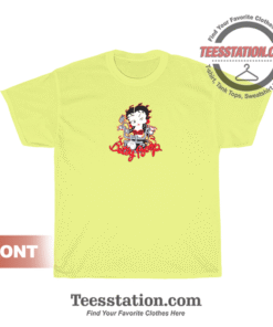 Betty Boop On The Motorbike T-Shirt