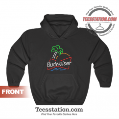 Budweiser Neon Sign Design Hoodie