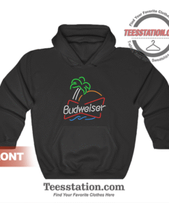 Budweiser Neon Sign Design Hoodie