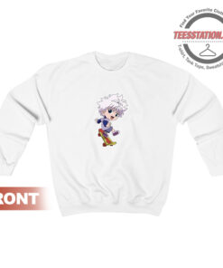 Chibi Killua Zoldyck Skateboarding Sweatshirt