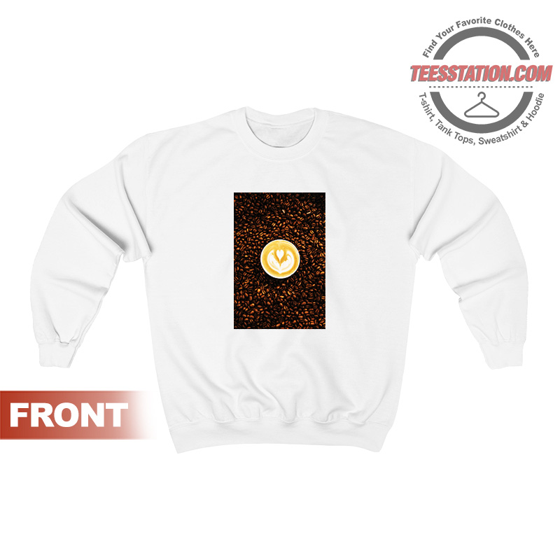 Coffee Beans Art Sweatshirt Coffee Beans Art Sweatshirt