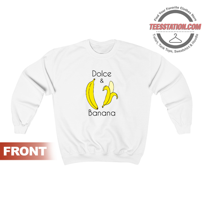 Dolce And Banana Funny Fashion Bananas Vegan Sweatshirt Dolce And Banana Funny Fashion Bananas Vegan Sweatshirt