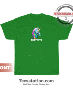 Fortnite Unicorn Rainbow Smash T-Shirt