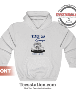 French Car Garage Hoodie