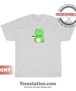 Frog With Cup Of Coffee T-Shirt