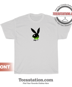 Green Flame Playboy Bunny T-Shirt
