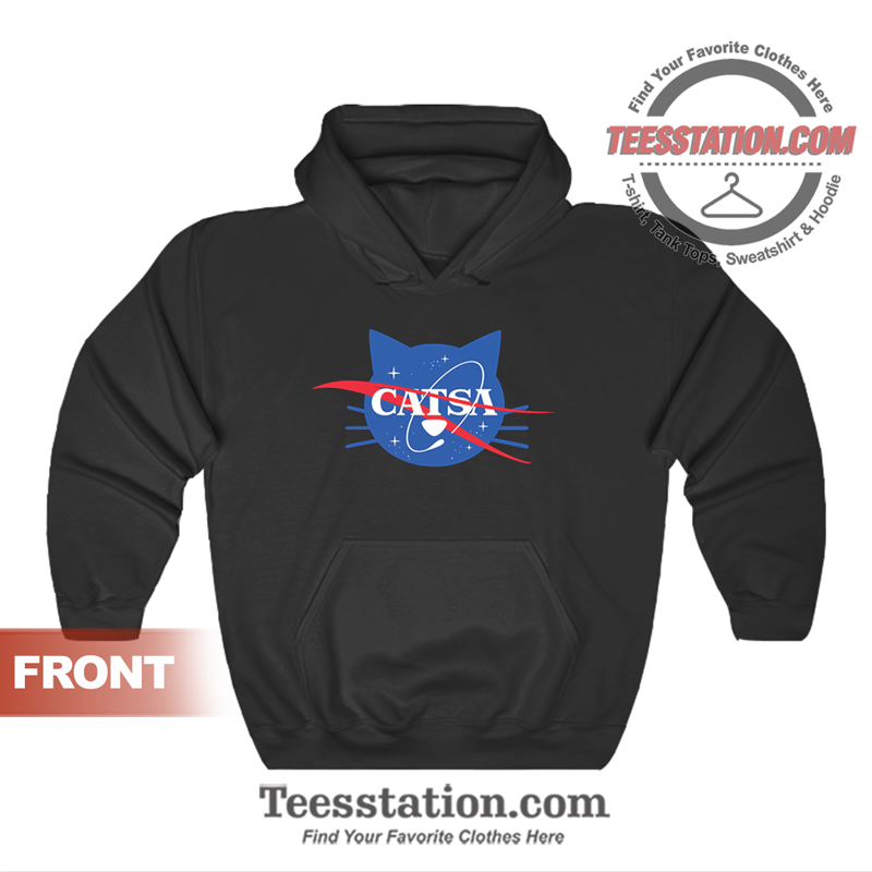 Nasa Cat Logo Parody Hoodie Nasa Cat Logo Parody Hoodie