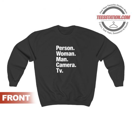 Person Woman Man Camera Tv Sweatshirt
