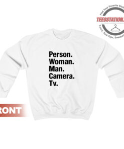 Person Woman Man Camera Tv Sweatshirt