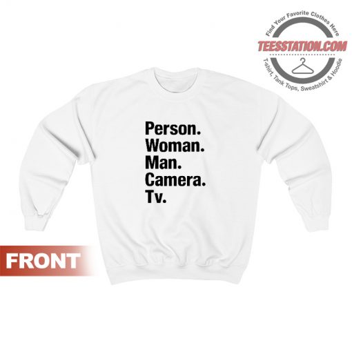 Person Woman Man Camera Tv Sweatshirt