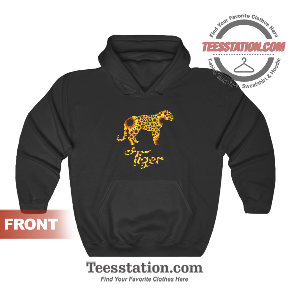 The Sunflower Tiger And Dog Hoodie The Sunflower Tiger And Dog Hoodie