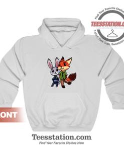 Zootopia Nick And Judy Hoodie
