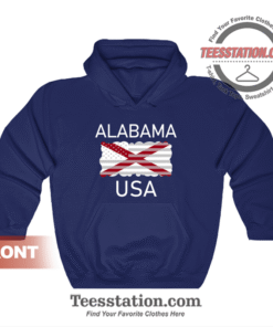 Alabama USA State Flag Hoodie