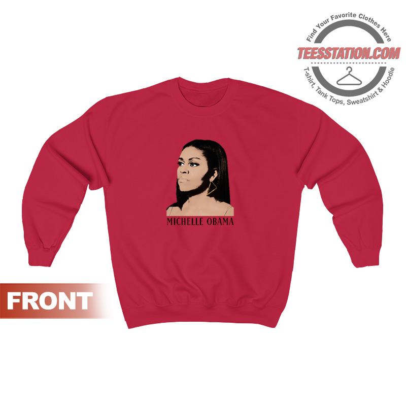 Beautiful Michelle Obama Young Sweatshirt Beautiful Michelle Obama Young Sweatshirt