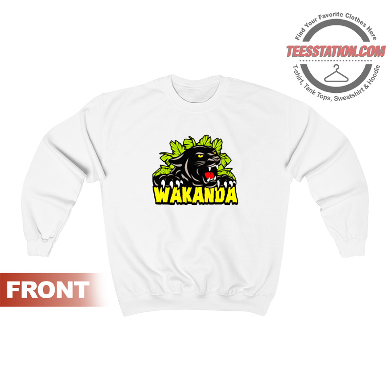 Black Panther Marvel Wakanda Sweatshirt Unisex Black Panther Marvel Wakanda Sweatshirt Unisex