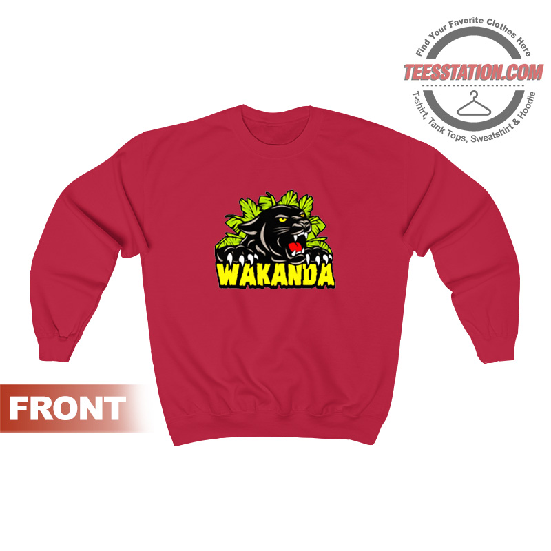 Black Panther Marvel Wakanda Sweatshirt Unisex Black Panther Marvel Wakanda Sweatshirt Unisex