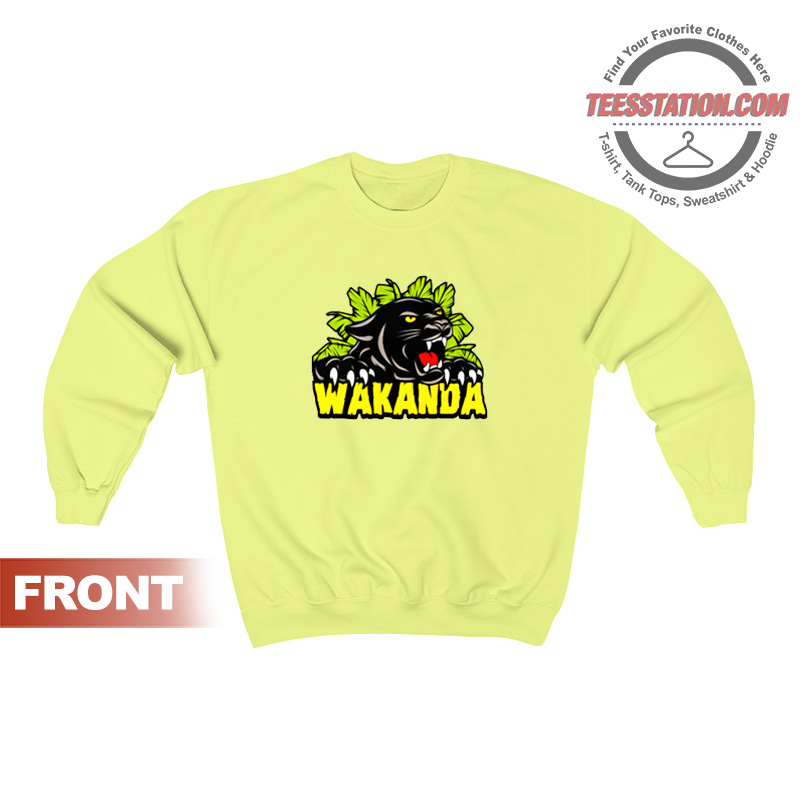 Black Panther Marvel Wakanda Sweatshirt Unisex Black Panther Marvel Wakanda Sweatshirt Unisex