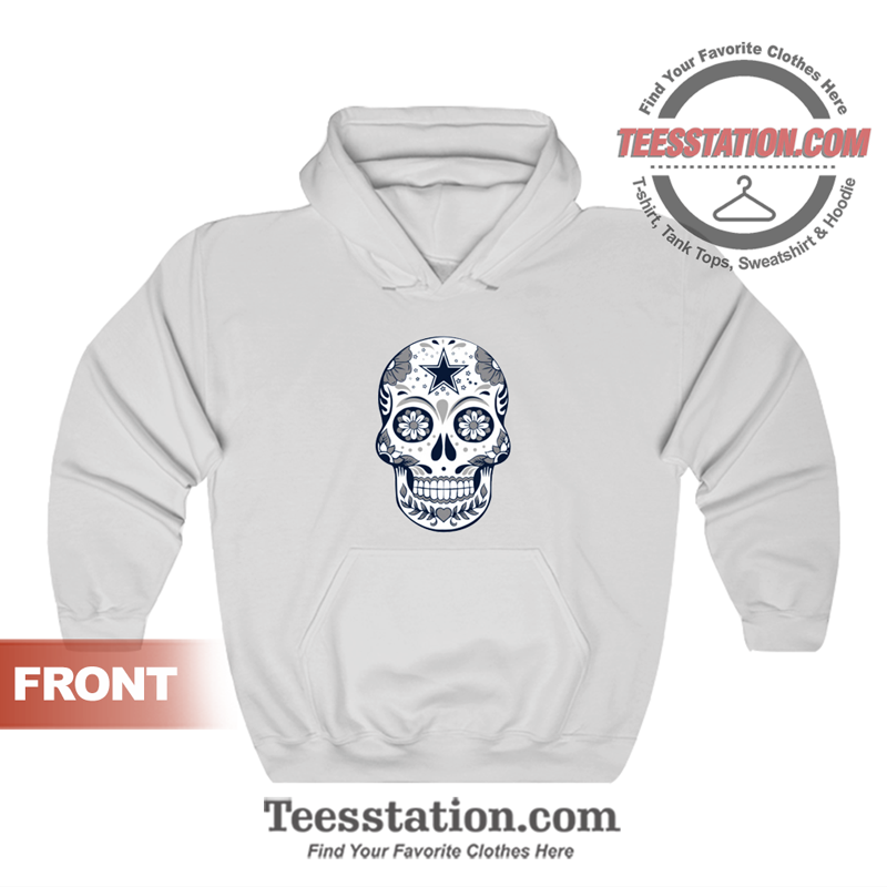 Dallas Cowboy The Sugar Skull Hoodie Unisex Dallas Cowboy The Sugar Skull Hoodie Unisex