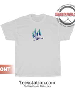 Flower Lavender Minimal Floral T-Shirt