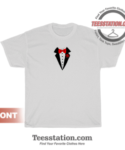 Funny Cool Tuxedo And Bow Tie T-Shirt