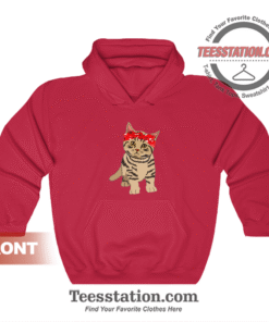 Funny Gangster Cat Hoodie Unisex