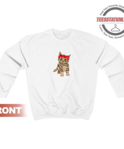 Funny Gangster Cat Sweatshirt Unisex